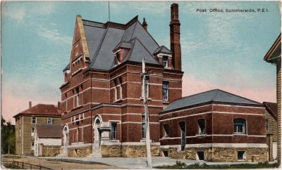 , Post Office, Summerside, P.E.I. (0602), PEI Postcards
