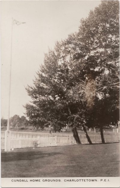 , Cundall Home Grounds. Charlottetown, P.E.I. (0600), PEI Postcards