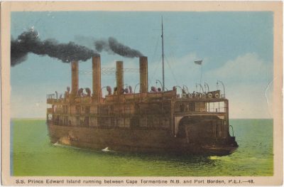 , S.S. Prince Edward Island running between Cape Tormentine N.B. and Port Borden, P.E.I. (0585), PEI Postcards