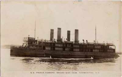 , S.S. Prince Edward. Broad Side View. Tormentine, N.B. (0582), PEI Postcards