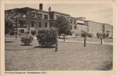 , Provincial Sanatorium, Charlottetown, P.E.I. (0154), PEI Postcards