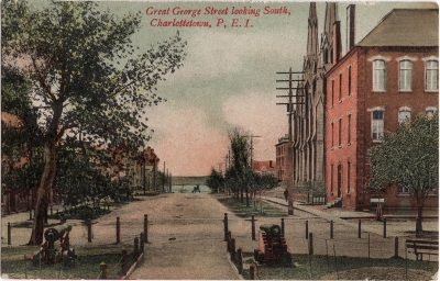 , Great George Street looking South, Charlottetown, P.E.I. (0190), PEI Postcards