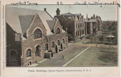 , Public Buildings, Queen Square, Charlottetown, P.E.I. (0211), PEI Postcards