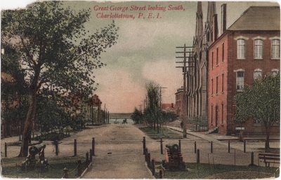, Great George Street looking South, Charlottetown, P.E.I. (0255), PEI Postcards