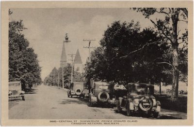 , Central St. Summerside, Prince Edward Island (0237), PEI Postcards