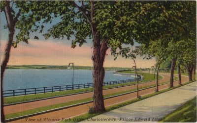 , View of Victoria Park Drive, Charlottetown, Prince Edward Island (0290), PEI Postcards