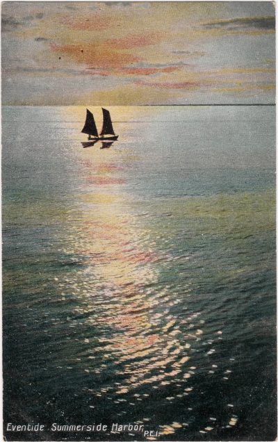 , Eventide Summerside Harbor, P.E.I. (0287), PEI Postcards