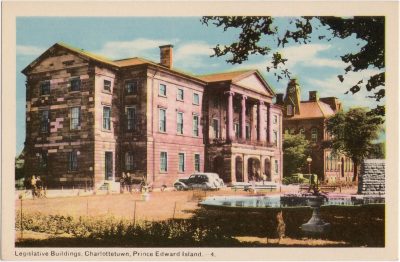 , Legislative Buildings, Charlottetown, Prince Edward Island. (0272), PEI Postcards