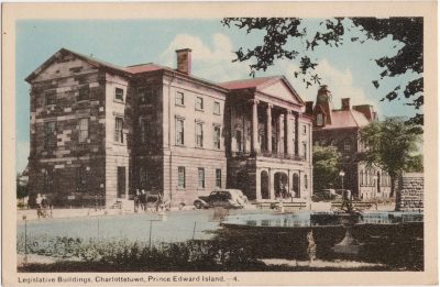, Legislative Buildings, Charlottetown, Prince Edward Island. (0274), PEI Postcards
