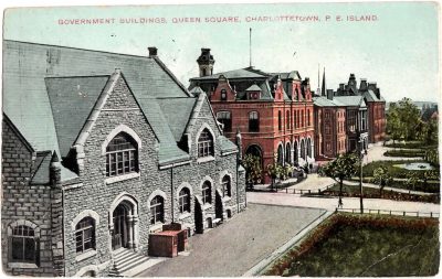 , Government Buildings, Queen Square, Charlottetown, P.E. Island (0323), PEI Postcards