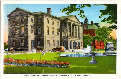 , Provincial Buildings, Charlottetown, P.E. Island, Canada. (0370), PEI Postcards