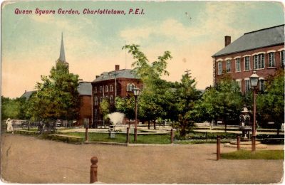 , Queen Square Garden, Charlottetown, P.E.I. (0383), PEI Postcards