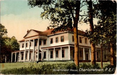 , Government House, Charlottetown, P.E.I. (0377), PEI Postcards