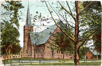, St. Paul’s Episcopal Church, Charlottetown, P.E. Island (0396), PEI Postcards