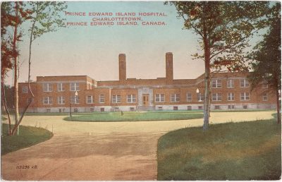 , Prince Edward Island Hospital, Charlottetown, Prince Edward Island, Canada. (0444), PEI Postcards