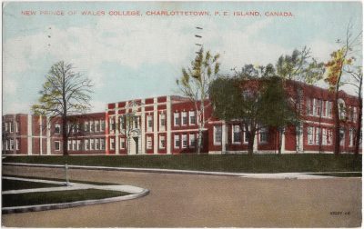, New Prince of Wales College, Charlottetown, P.E. Island, Canada. (0510), PEI Postcards