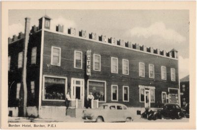 , Borden Hotel, Borden, P.E.I. (0674), PEI Postcards
