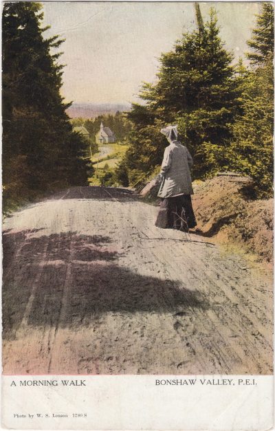 , A Morning Walk Bonshaw Valley, P.E.I. (0697), PEI Postcards