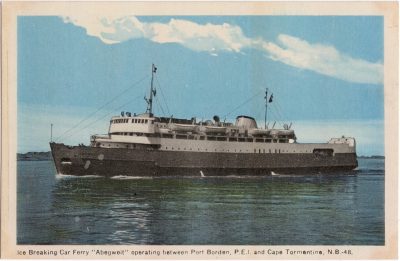 , Ice Breaking Car Ferry “Abegweit” operating between Port Borden, P.E.I. and Cape Tormentine, N.B. (0736), PEI Postcards