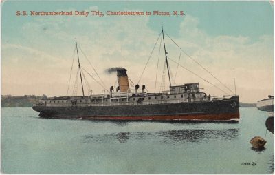 , S.S. Northumberland Daily Trip, Charlottetown to Pictou, N.S. (0834), PEI Postcards