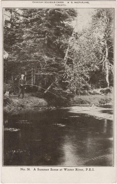 , A Summer Scene at Winter River, P.E.I. (0819), PEI Postcards