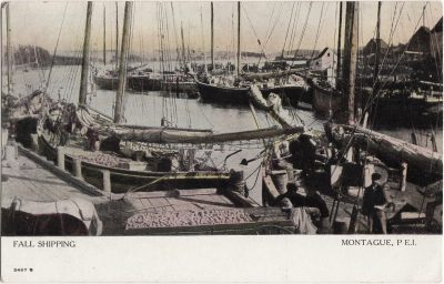 , Fall Shipping Montague, P.E.I. (0994), PEI Postcards