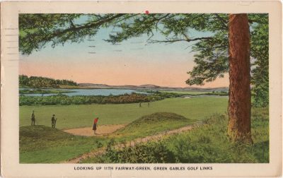 , Looking up 11th Fairway &#8211; Green, Green Gables Golf Links (1016), PEI Postcards