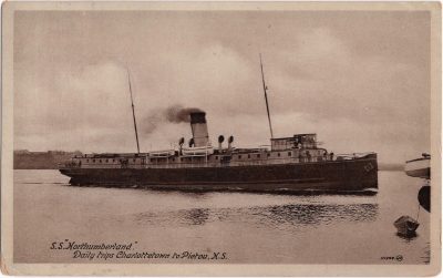 , S.S. “Northumberland” Daily trips Charlottetown to Pictou, N.S. (1175), PEI Postcards