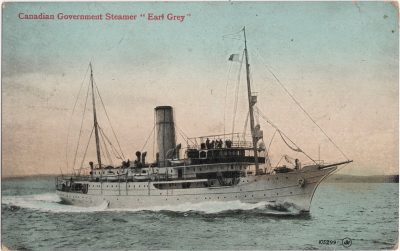 , Canadian Government Steamer “Earl Grey” (1181), PEI Postcards