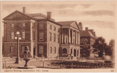 , Legislative Buildings, Charlottetown, P.E.I., Canada. (1186), PEI Postcards