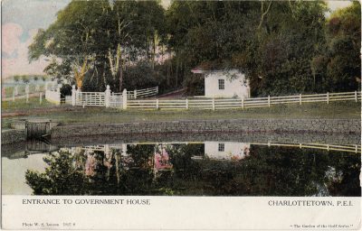 , Entrance to Government House Charlottetown, P.E.I. (1244), PEI Postcards