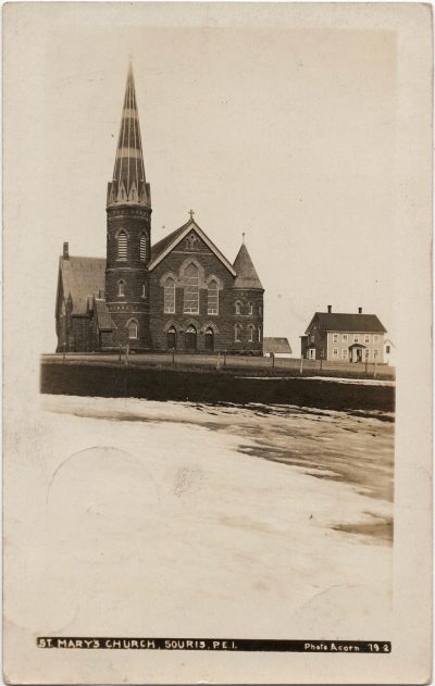 , St. Mary’s Church, Souris, P.E.I. Photo Acorn 79 2 (1285), PEI Postcards