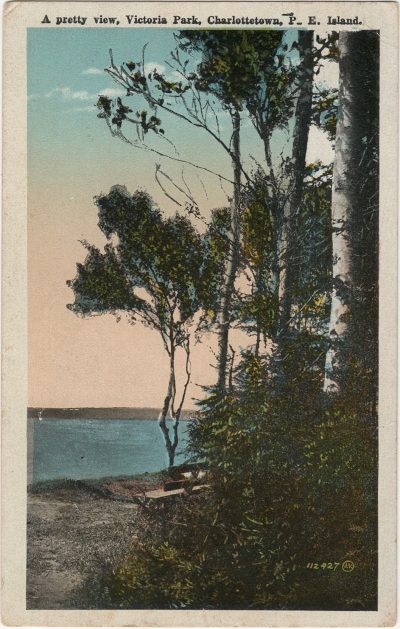 , A pretty view, Victoria Park, Charlottetown, P.E. Island (1332), PEI Postcards