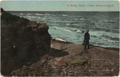 , A Rocky Shore, Prince Edward Island (1346), PEI Postcards