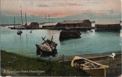 , “A Shore Scene”. Prince Edward Island. (1361), PEI Postcards