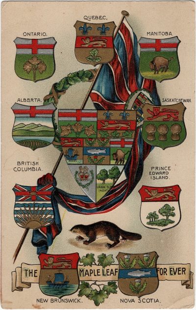 , The Maple Leaf Forever (1686), PEI Postcards