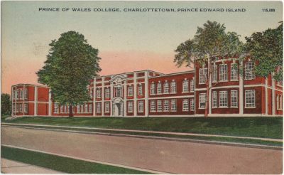 , Prince of Wales College, Charlottetown, Prince Edward Island (1784), PEI Postcards