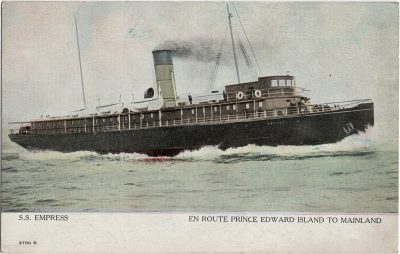 , S.S. Empress En Route Prince Edward Island to Mainland (1815), PEI Postcards