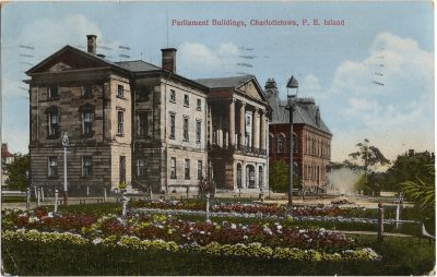 , Parliament Buildings, Charlottetown, P.E. Island (1816), PEI Postcards