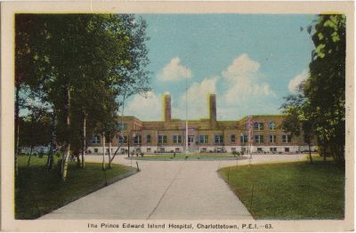 , The Prince Edward Island Hospital, Charlottetown, P.E.I. (1876), PEI Postcards