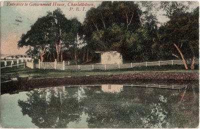 , Entrance to Government House, Charlottetown, P.E.I. (1887), PEI Postcards