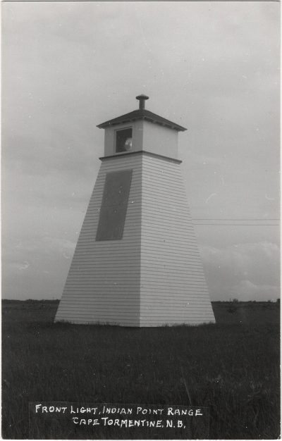 , Front Light, Indian Point Range, Cape Tormentine, N.B. (1947), PEI Postcards