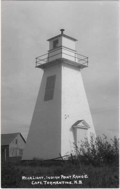 , Rear light, Indian Point Range, Cape Tormentine, N.B. (1948), PEI Postcards
