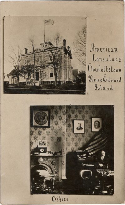 , American Consulate Charlottetown Prince Edward Island / Office (1949), PEI Postcards