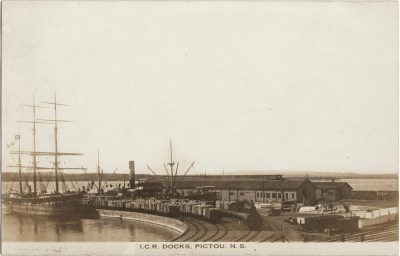 , I.C. R. Docks, Pictou, N.S. (2026), PEI Postcards