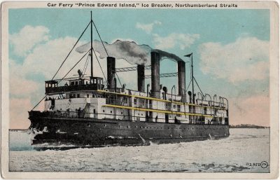 , Car Ferry “Prince Edward Island,” Ice Breaker, Northumberland Straits (2082), PEI Postcards