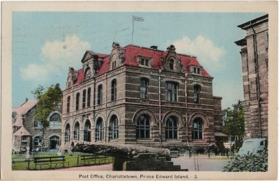 , Post Office, Charlottetown, Prince Edward Island. (2091), PEI Postcards
