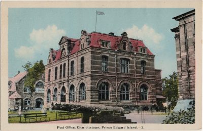 , Post Office, Charlottetown, Prince Edward Island. (2145), PEI Postcards
