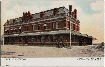 , New I.C.R. Station, Charlottetown, P.E.I. (2278), PEI Postcards