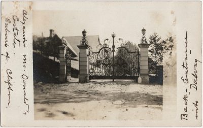, Back Entrance into Dalvay. {US estate of Alexander McDonald, owner of Dalvay by the Sea} (2285), PEI Postcards